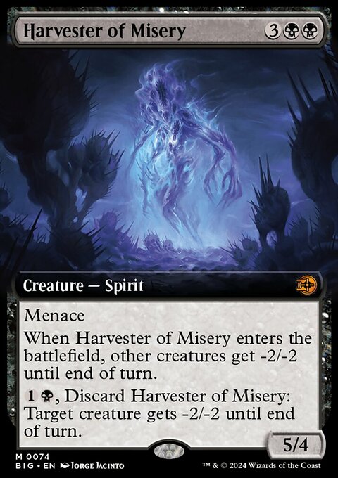 Harvester of Misery, The Big Score #74, Magic: The Gathering card