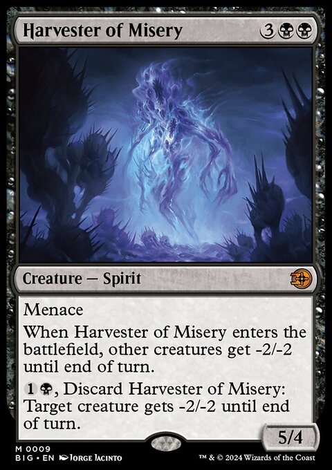 Harvester of Misery, The Big Score #9, Magic: The Gathering card