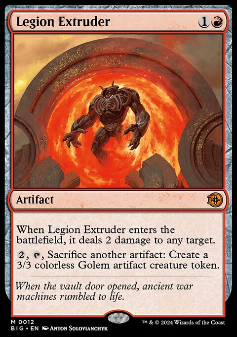 Legion Extruder, The Big Score #12, Magic: The Gathering card