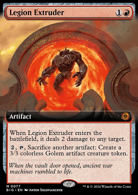 Legion Extruder, The Big Score #77, Magic: The Gathering card