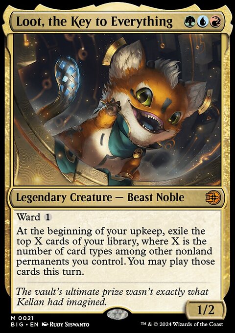 Loot, the Key to Everything, The Big Score #21, Magic: The Gathering card
