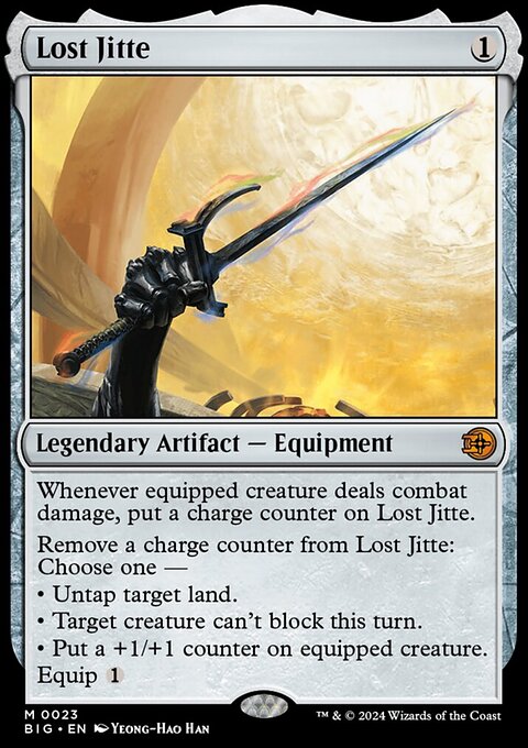 Lost Jitte, The Big Score #23, Magic: The Gathering card