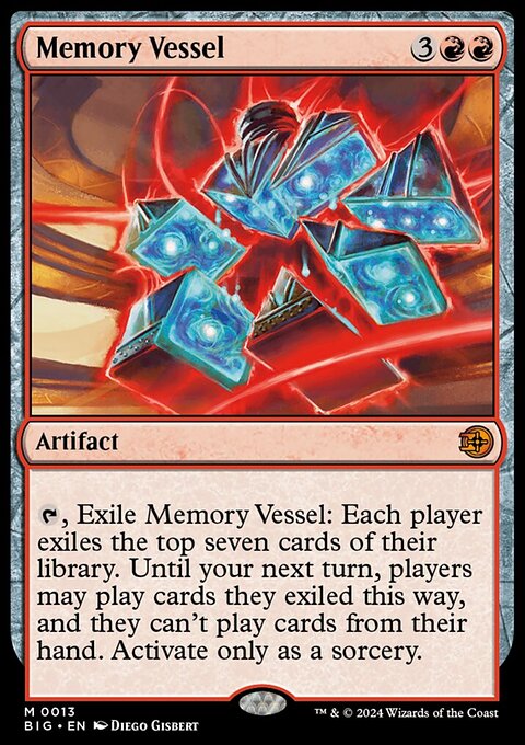 Memory Vessel, The Big Score #13, Magic: The Gathering card