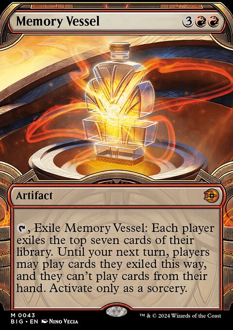 Memory Vessel, The Big Score #43, Magic: The Gathering card