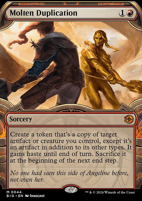 Molten Duplication, The Big Score #44, Magic: The Gathering card