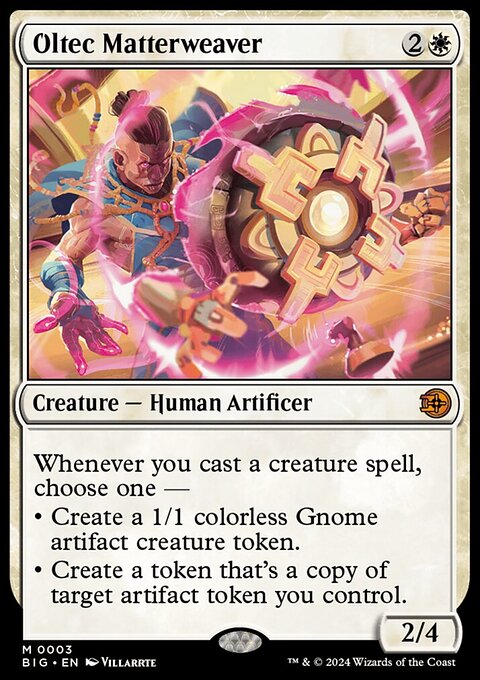 Oltec Matterweaver, The Big Score #3, Magic: The Gathering card