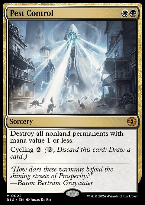 Pest Control, The Big Score #22, Magic: The Gathering card