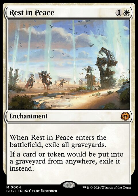 Rest in Peace, The Big Score #4, Magic: The Gathering card
