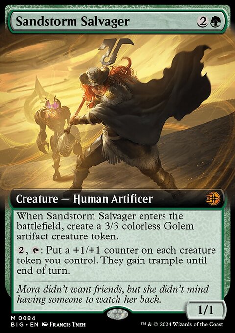 Sandstorm Salvager, The Big Score #84, Magic: The Gathering card