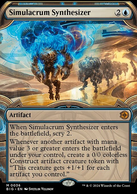 Simulacrum Synthesizer, The Big Score #36, Magic: The Gathering card
