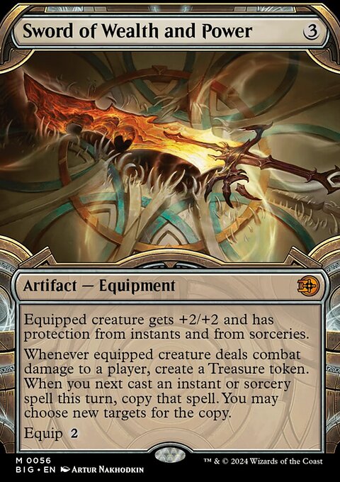 Sword of Wealth and Power, The Big Score #56, Magic: The Gathering card
