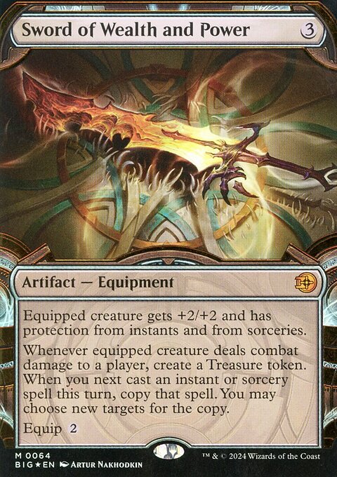 Sword of Wealth and Power, The Big Score #64, Magic: The Gathering card