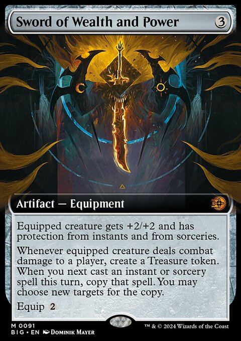 Sword of Wealth and Power, The Big Score #91, Magic: The Gathering card