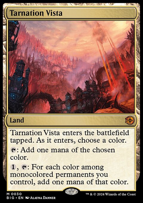 Tarnation Vista, The Big Score #30, Magic: The Gathering card