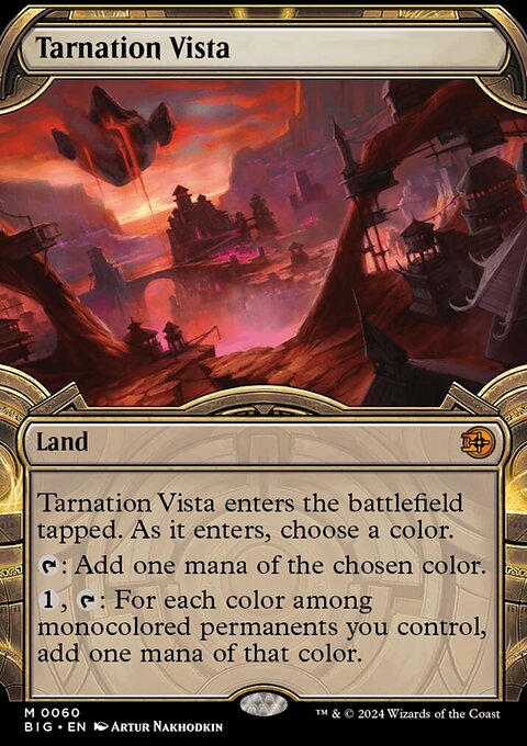 Tarnation Vista, The Big Score #60, Magic: The Gathering card