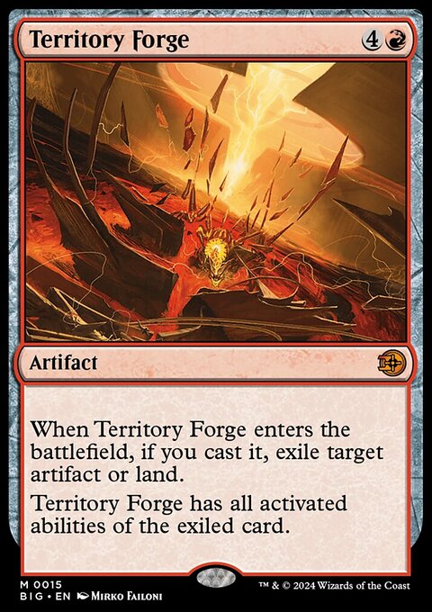 Territory Forge, The Big Score #15, Magic: The Gathering card