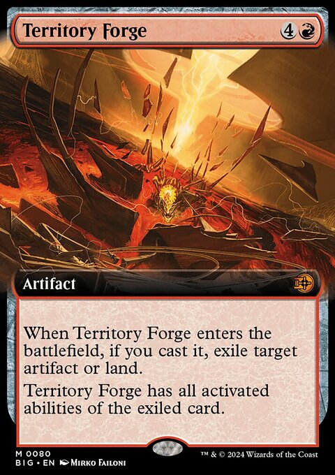 Territory Forge, The Big Score #80, Magic: The Gathering card