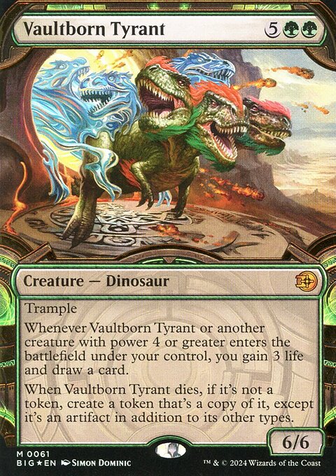 Vaultborn Tyrant, The Big Score #61, Magic: The Gathering card