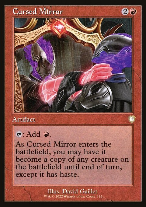Cursed Mirror, The Brothers' War Commander #115, Magic: The Gathering card