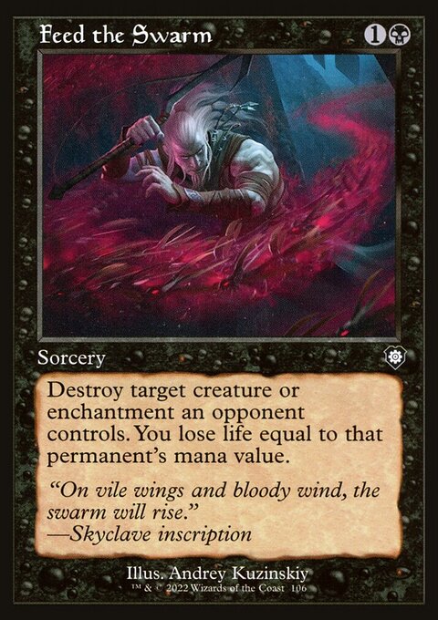 Feed the Swarm, The Brothers' War Commander #106, Magic: The Gathering card