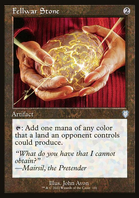 Fellwar Stone, The Brothers' War Commander #141, Magic: The Gathering card