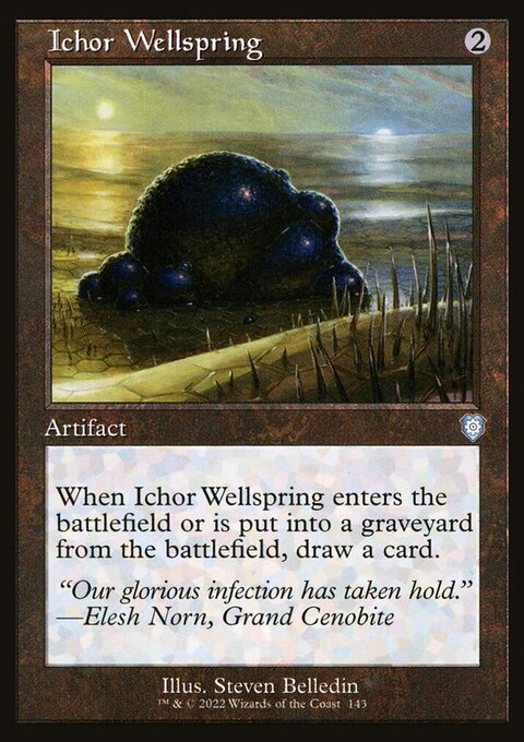 Ichor Wellspring, The Brothers' War Commander #143, Magic: The Gathering card