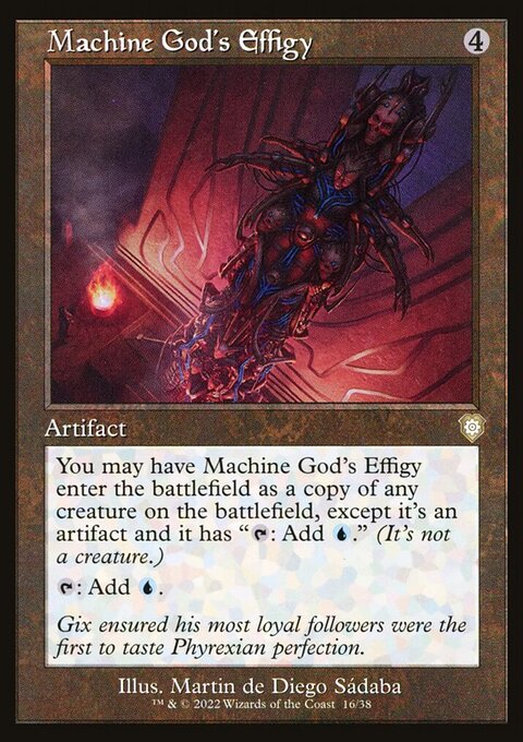 Machine God's Effigy, The Brothers' War Commander #16, Magic: The Gathering card
