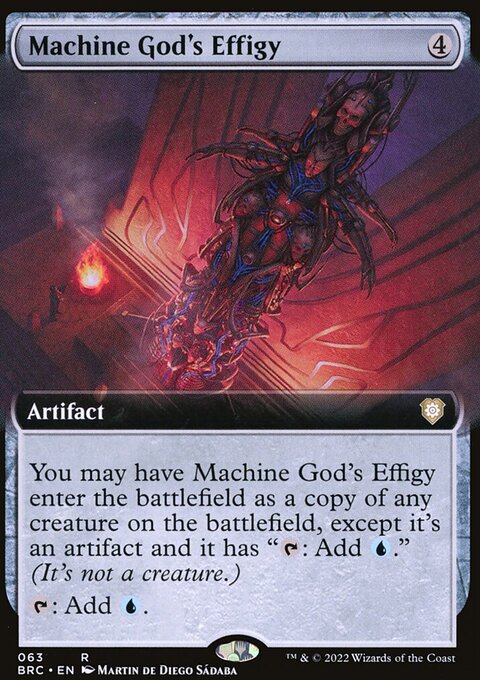 Machine God's Effigy, The Brothers' War Commander #63, Magic: The Gathering card