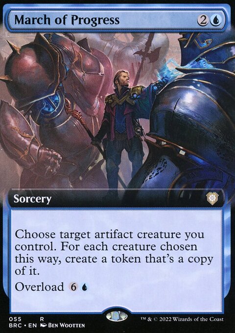 March of Progress, The Brothers' War Commander #55, Magic: The Gathering card