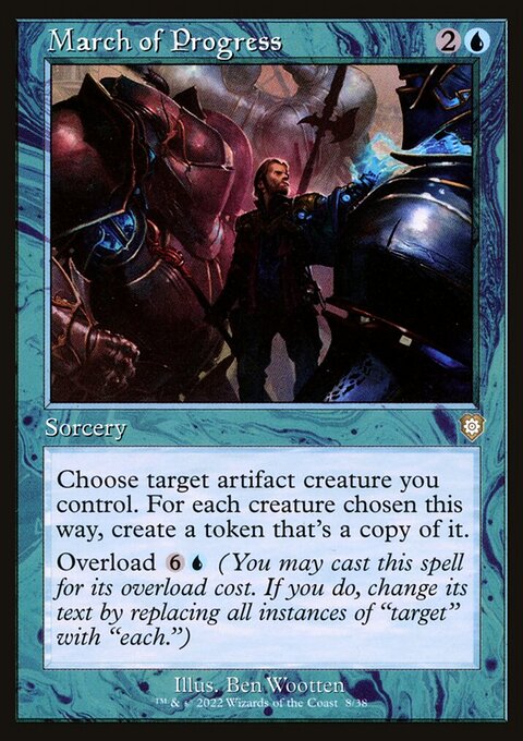 March of Progress, The Brothers' War Commander #8, Magic: The Gathering card