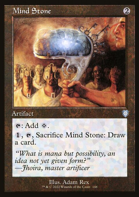 Mind Stone, The Brothers' War Commander #148, Magic: The Gathering card