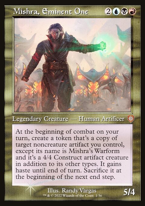 Mishra, Eminent One, The Brothers' War Commander #1, Magic: The Gathering card