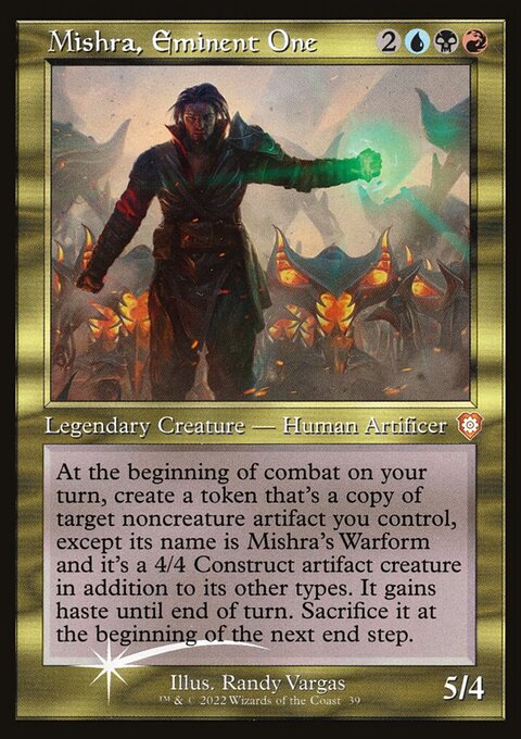 Mishra, Eminent One, The Brothers' War Commander #39, Magic: The Gathering card