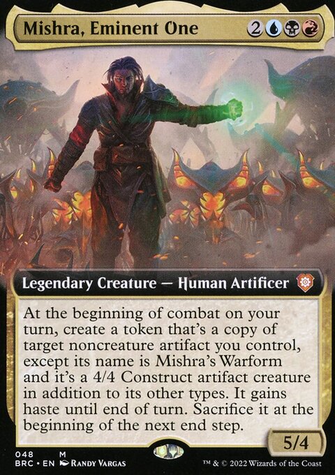 Mishra, Eminent One, The Brothers' War Commander #48, Magic: The Gathering card