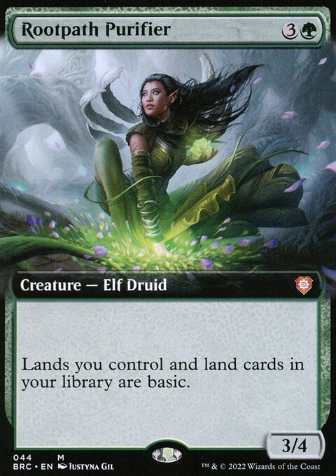 Rootpath Purifier, The Brothers' War Commander #44, Magic: The Gathering card