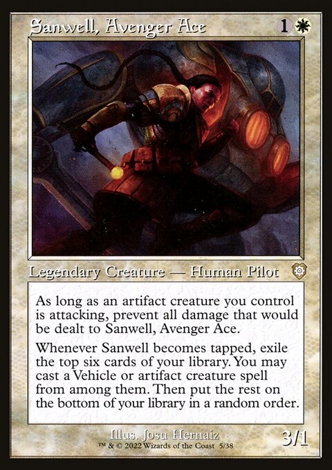 Sanwell, Avenger Ace, The Brothers' War Commander #5, Magic: The Gathering card