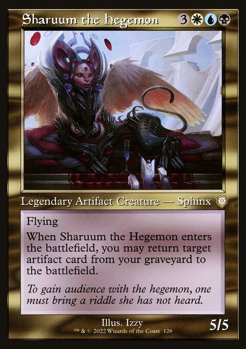 Sharuum the Hegemon, The Brothers' War Commander #128, Magic: The Gathering card