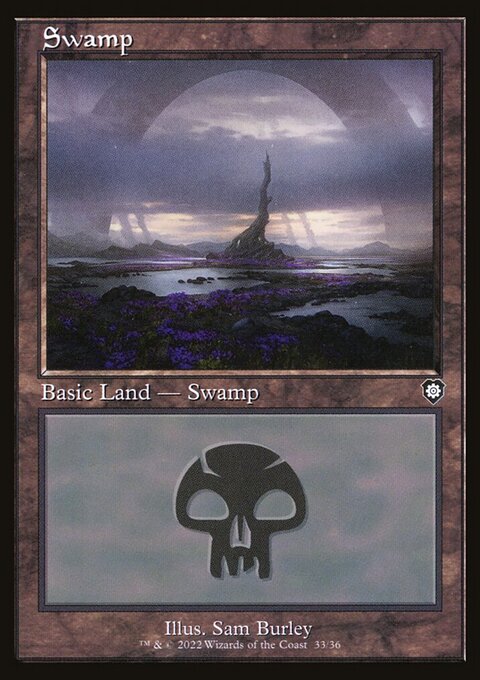 Swamp, The Brothers' War Commander #33, Magic: The Gathering card