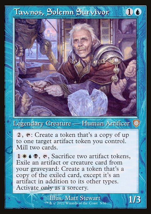 Tawnos, Solemn Survivor, The Brothers' War Commander #3, Magic: The Gathering card