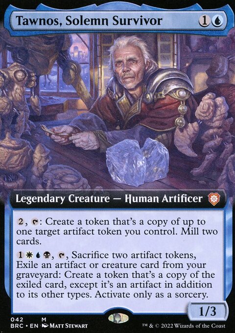 Tawnos, Solemn Survivor, The Brothers' War Commander #42, Magic: The Gathering card