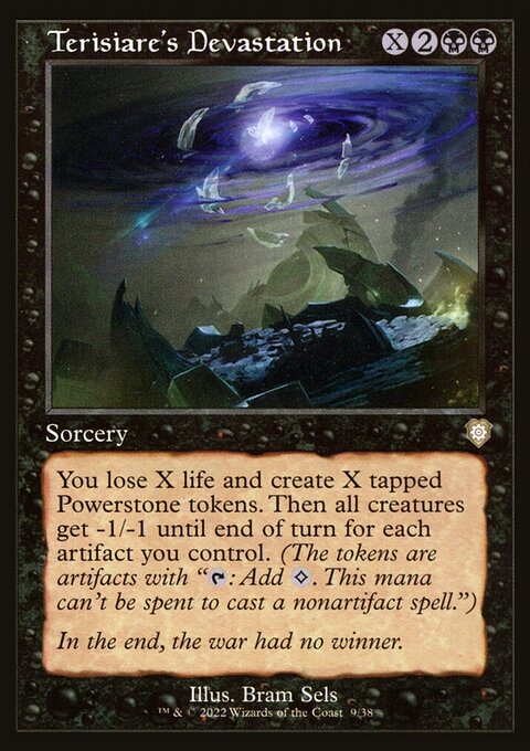 Terisiare's Devastation, The Brothers' War Commander #9, Magic: The Gathering card