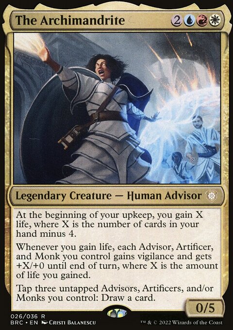 The Archimandrite, The Brothers' War Commander #26, Magic: The Gathering card