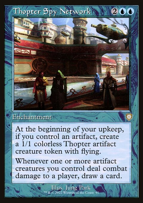 Thopter Spy Network, The Brothers' War Commander #97, Magic: The Gathering card