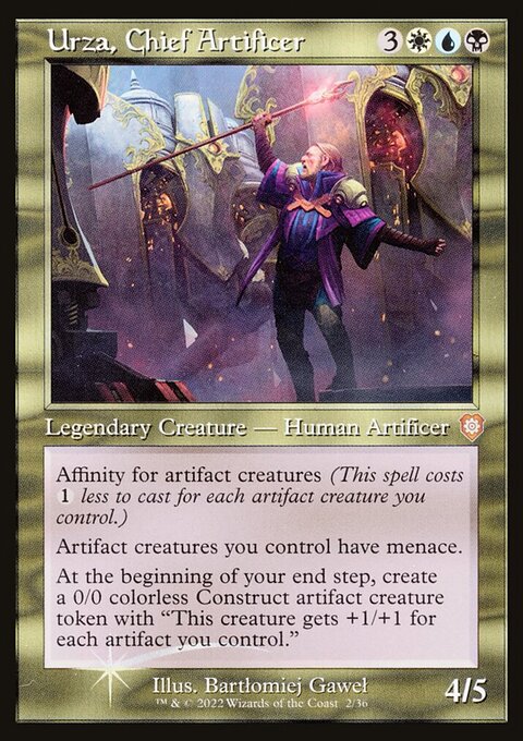 Urza, Chief Artificer, The Brothers' War Commander #2, Magic: The Gathering card