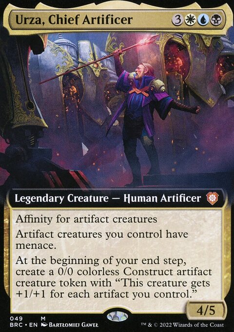 Urza, Chief Artificer, The Brothers' War Commander #49, Magic: The Gathering card