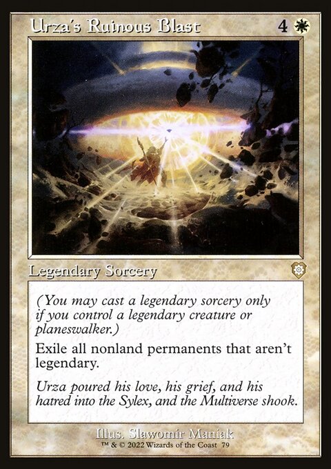Urza's Ruinous Blast, The Brothers' War Commander #79, Magic: The Gathering card