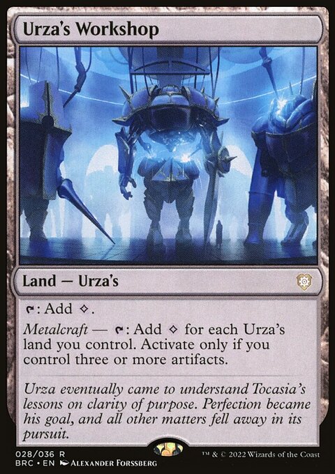 Urza's Workshop, The Brothers' War Commander #28, Magic: The Gathering card