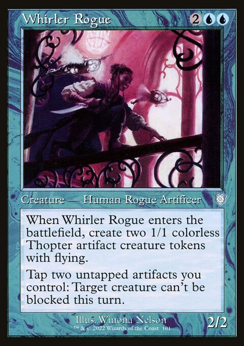 Whirler Rogue, The Brothers' War Commander #101, Magic: The Gathering card