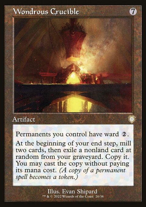 Wondrous Crucible, The Brothers' War Commander #20, Magic: The Gathering card