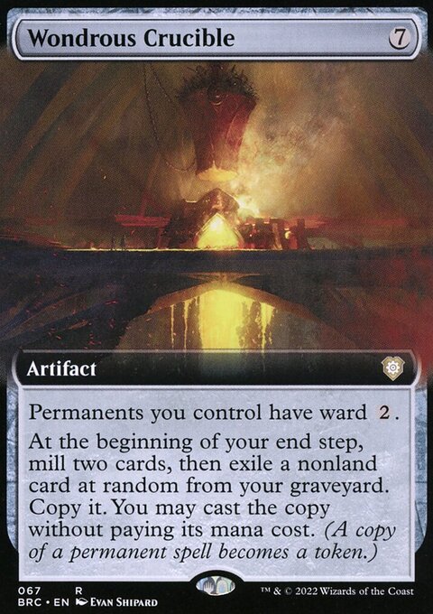 Wondrous Crucible, The Brothers' War Commander #67, Magic: The Gathering card